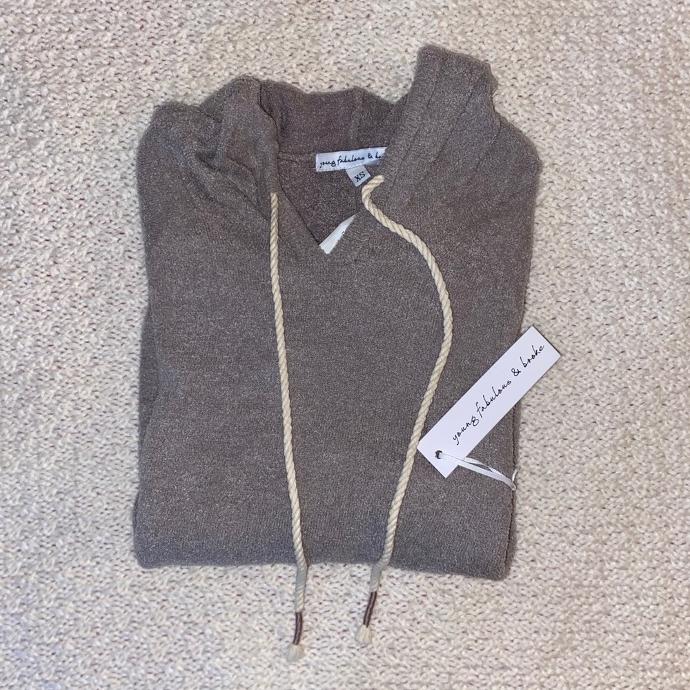 Young Fabulous and Broke Terry soft hoodie sweat